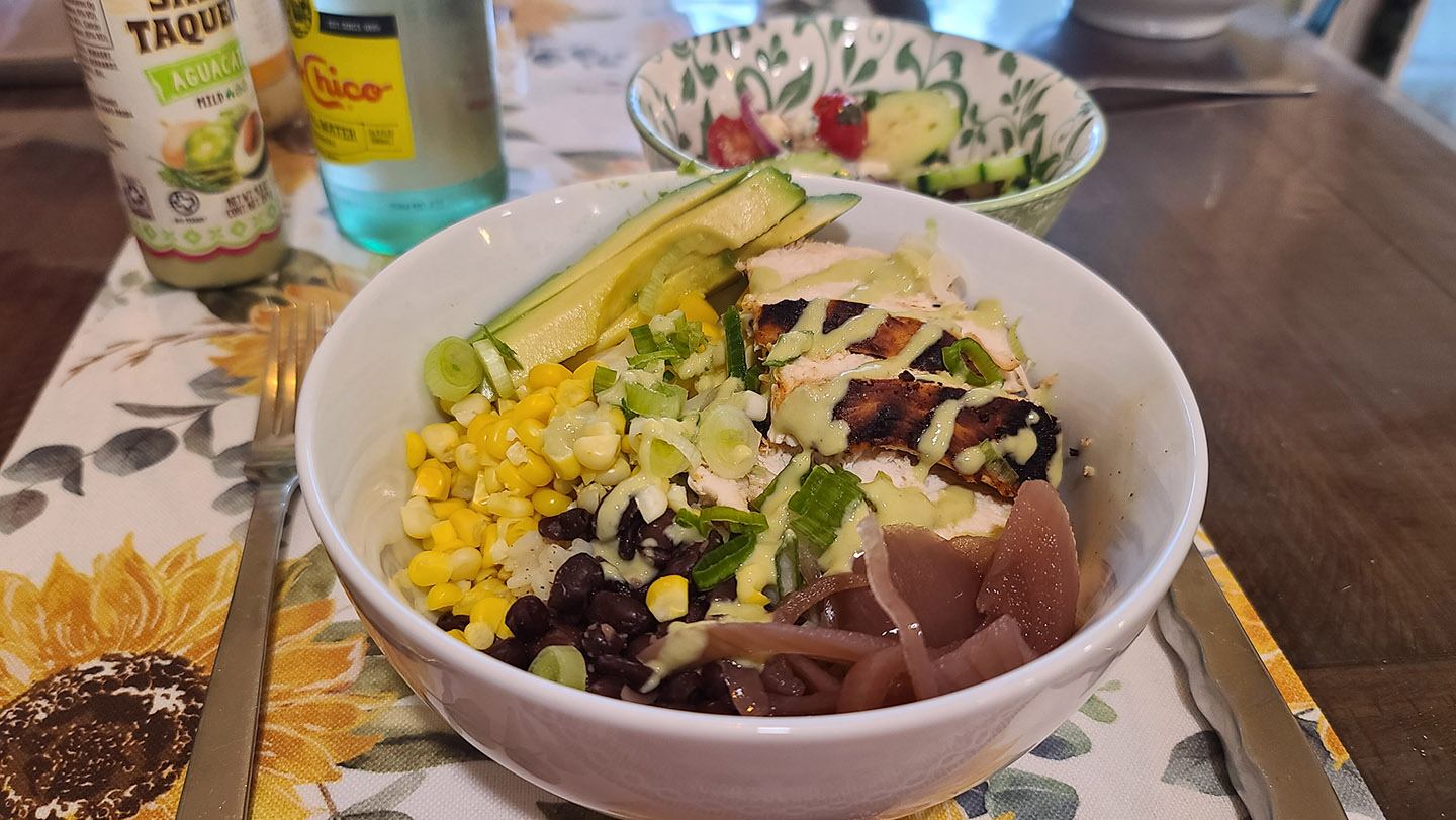 How to Make Grilled Chicken and Cilantro Rice Bowls