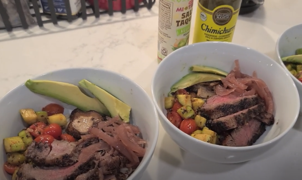 Try Having a Ribeye and Wild Rice Bowl with a Southwestern Spin