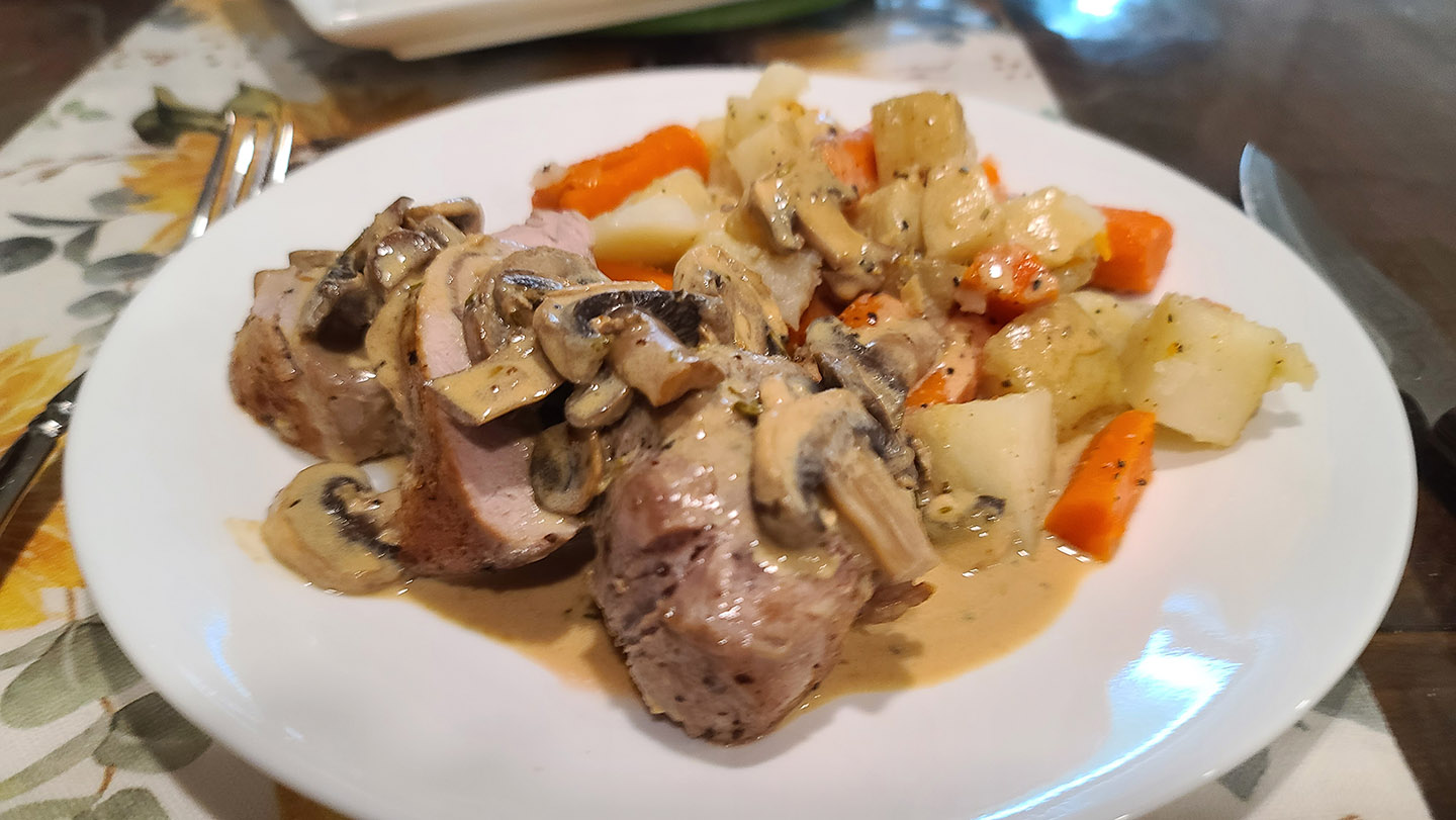 Savory Roasted Pork Loin with Mustard Sauce Recipe