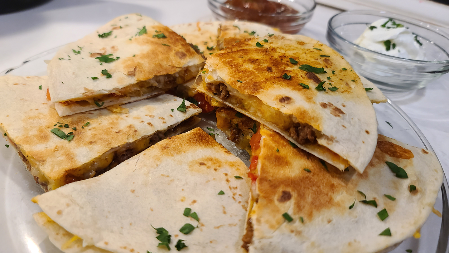 Fussed Over Carne Molida Quesadillas
